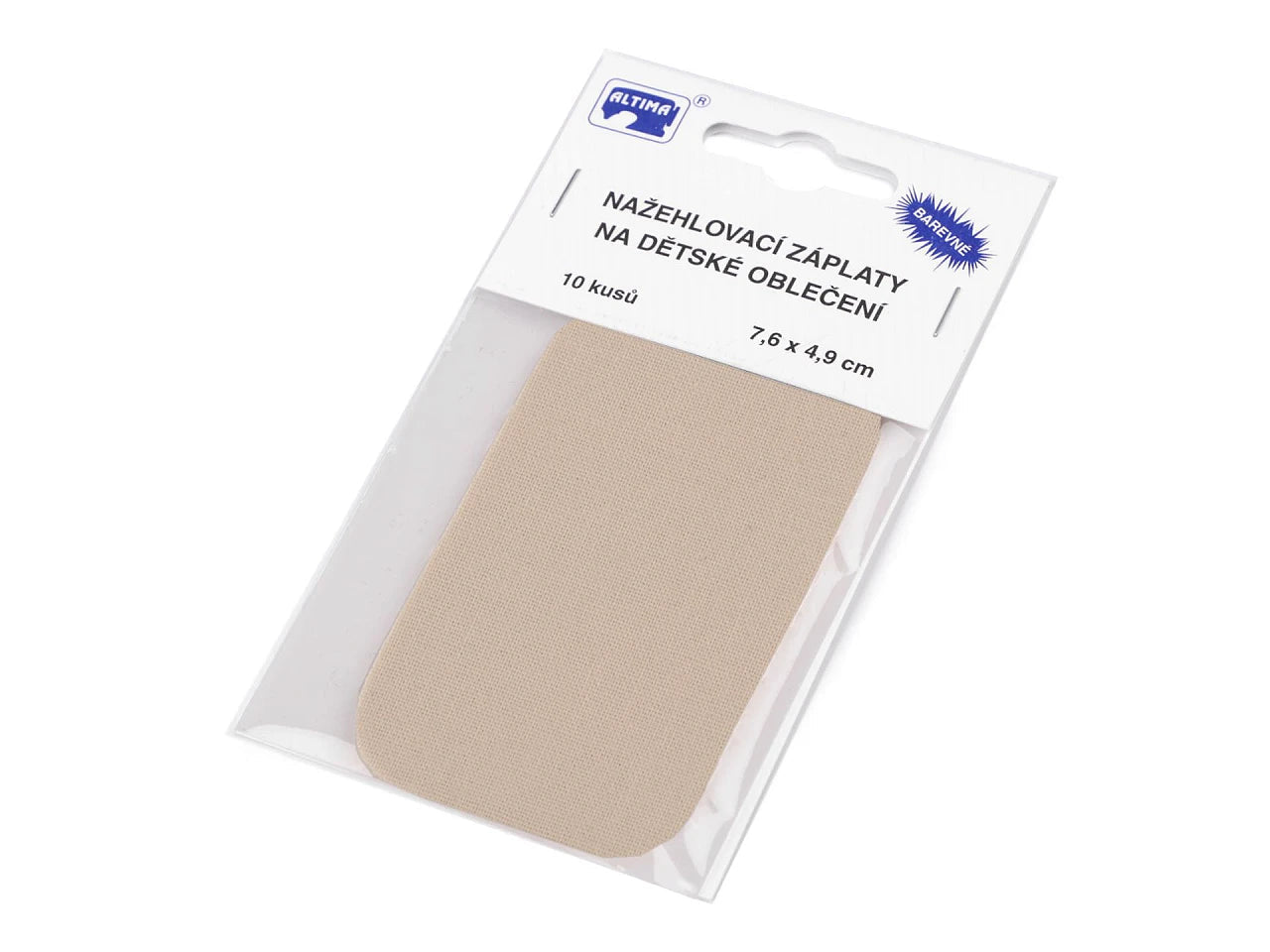 Image with iron-on patch | 7.6 × 4.9 cm 10 pcs. | assorted shades – available at Charlotte's Fabrics