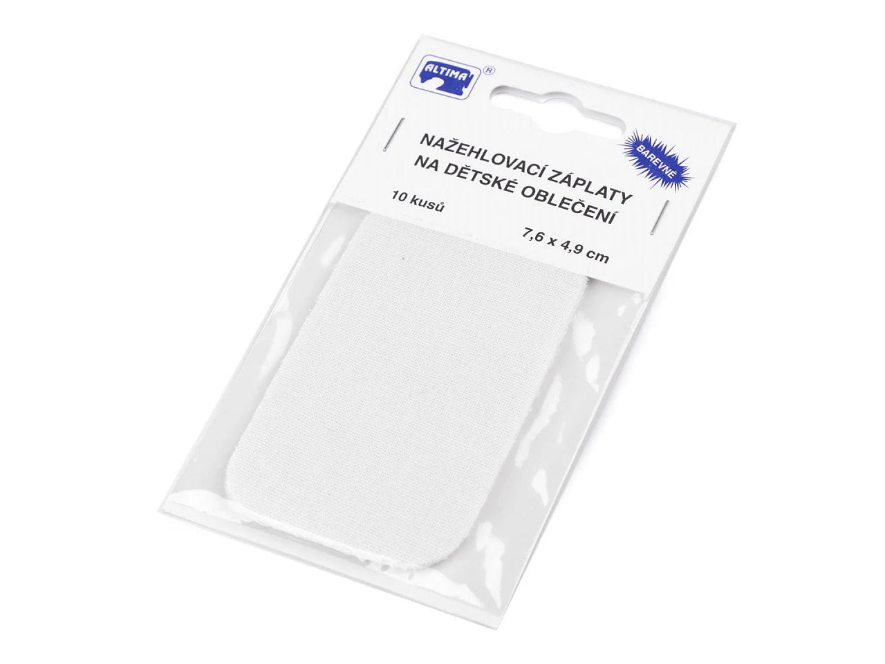 Image with iron-on patch| 7.6 × 4.9 cm 10 pcs.|assorted shades – available at Šarlotes audumi