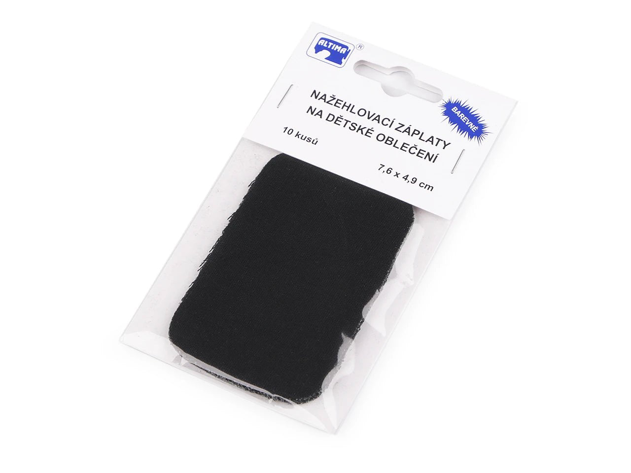Image with iron-on patch | 7.6 × 4.9 cm 10 pcs | assorted shades – available at Šarlotes audumi