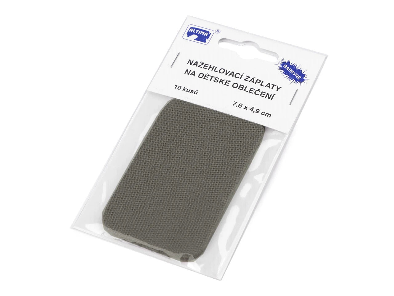 Image of Iron-on patch| 7.6 × 4.9 cm 10 pcs.|assorted shades – available at Šarlotes audumi