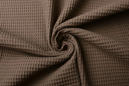 Tissu gaufré - marron 230 g/m²