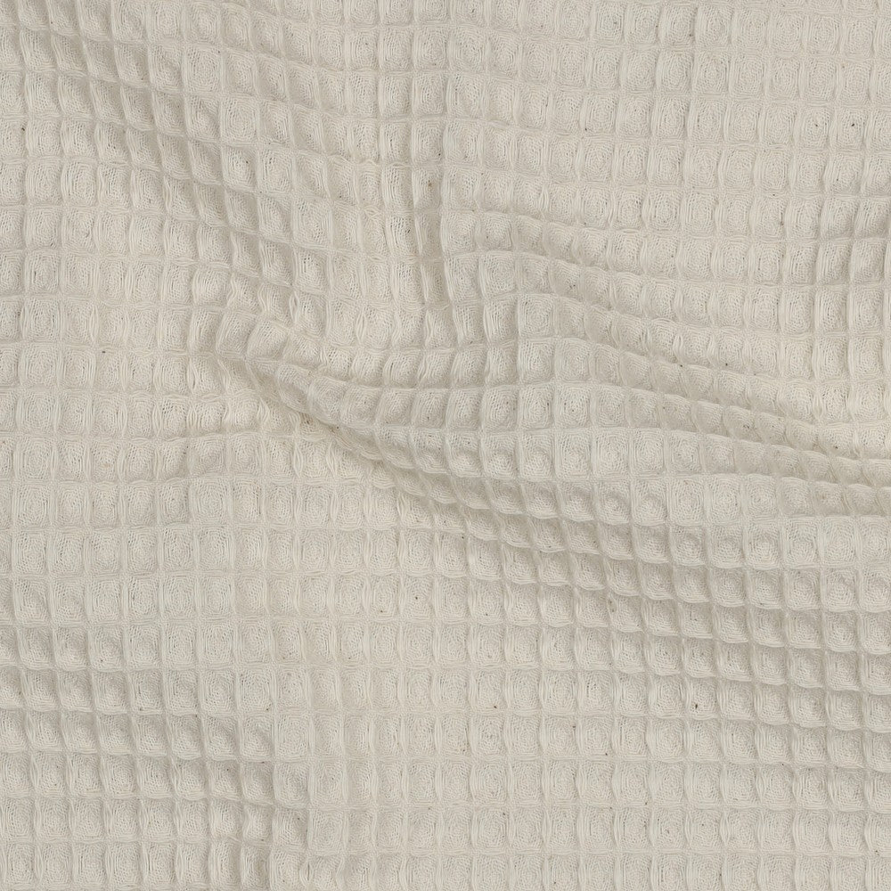Image of waffle fabric-natural, unbleached – available online at Charlotte's Fabrics