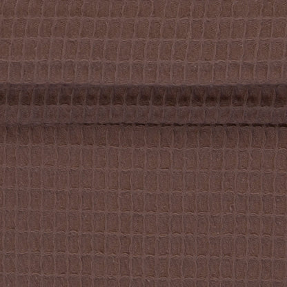 Image of waffle fabric - greyish pink-purple shade (Mauve) 230 g/m² – available at Šarlotes audumi