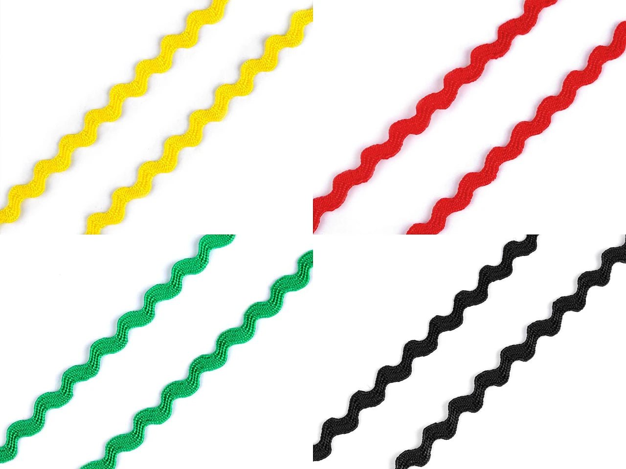 Image with Wavy decorative ribbon | 3.5 mm 28 m | various shades – available at Šarlotes audumi