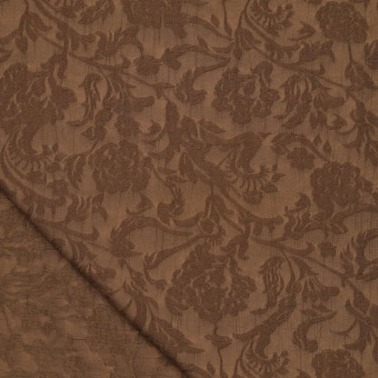 Image of viscose fabric, brown elegant pattern – available online at Charlotte's Fabrics