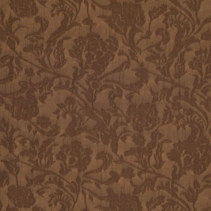 Image of viscose fabric, brown elegant pattern – available online at Charlotte's Fabrics