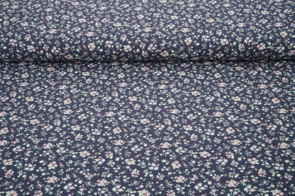 Image with viscose fabric - delicate flowers 80 g/m² – available at Šarlotes audumi
