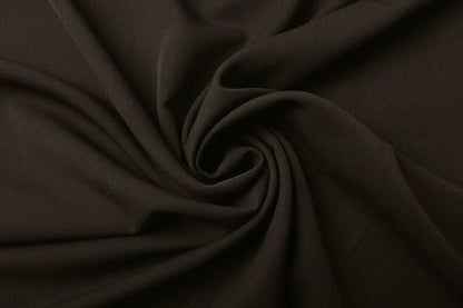 Viscose gabardine with elastane - chocolate brown 275 g/m²