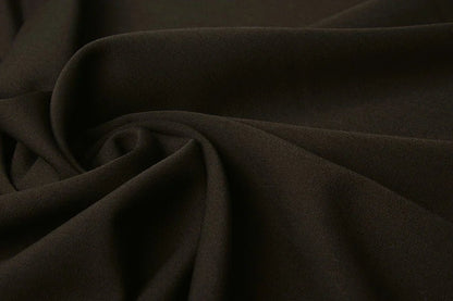 Viskose gabardine with elastane - chocolate brown 275 g/m²