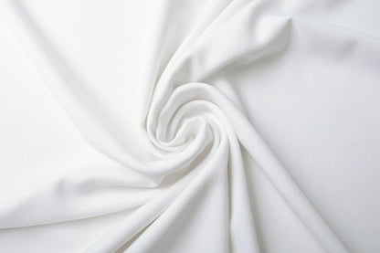 Viscose suit fabric with elastane - white 275 g/m²