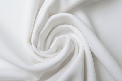 Viscose suit fabric with elastane - white 275 g/m²