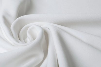 Viscose suiting fabric with elastane - white 275 g/m²