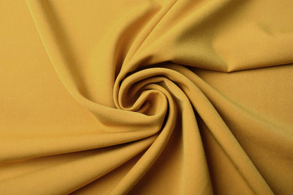 Viscose suit fabric with elastane - dark yellow 275 g/m²