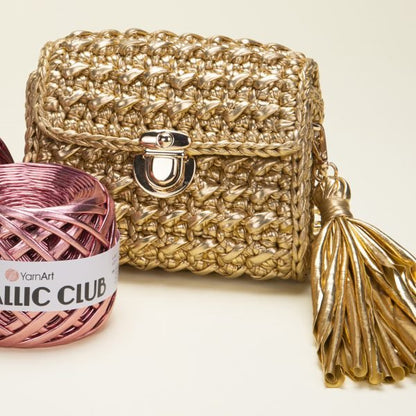 YarnArt Metallic Club – metallic ribbon yarn for crochet and crafts 180 g / 55 m – available online at Charlotte's Fabric