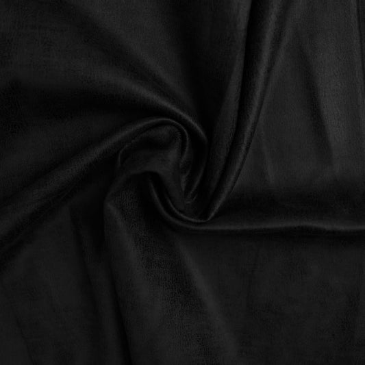 Image of suede fabric with elastane - black 280 g/m² – available at Šarlotes audumi