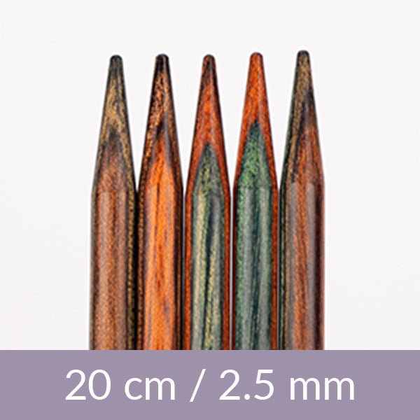 Image d’aiguilles à tricoter pour chaussettes DROPS Pro Romance – bouleau (20 cm) | 2,5 - 5 mm – disponible chez Šarlotes audumi
