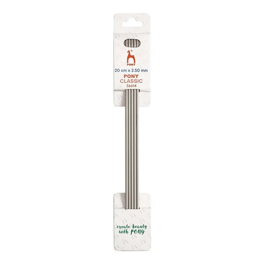 Zeķu adāmadatas Pony Classic - 20 cm 2.50 mm (5gab.)