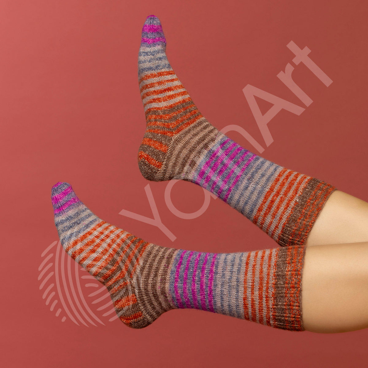 YarnArt Forza Stripe wool sock yarn – 100 g / 420 m – Šarlotes audumi