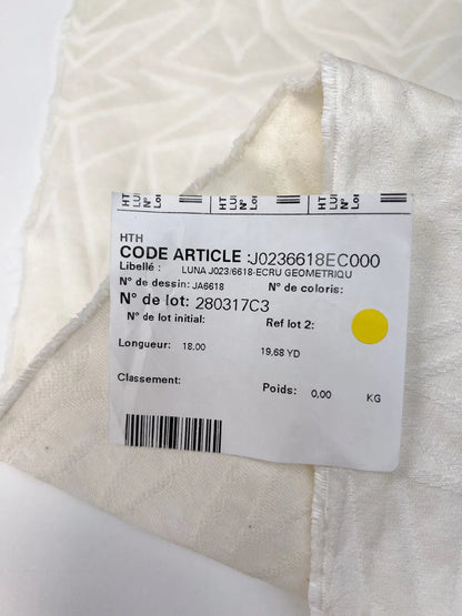 Jacquard de soie - teinte beurre 205 g/m²