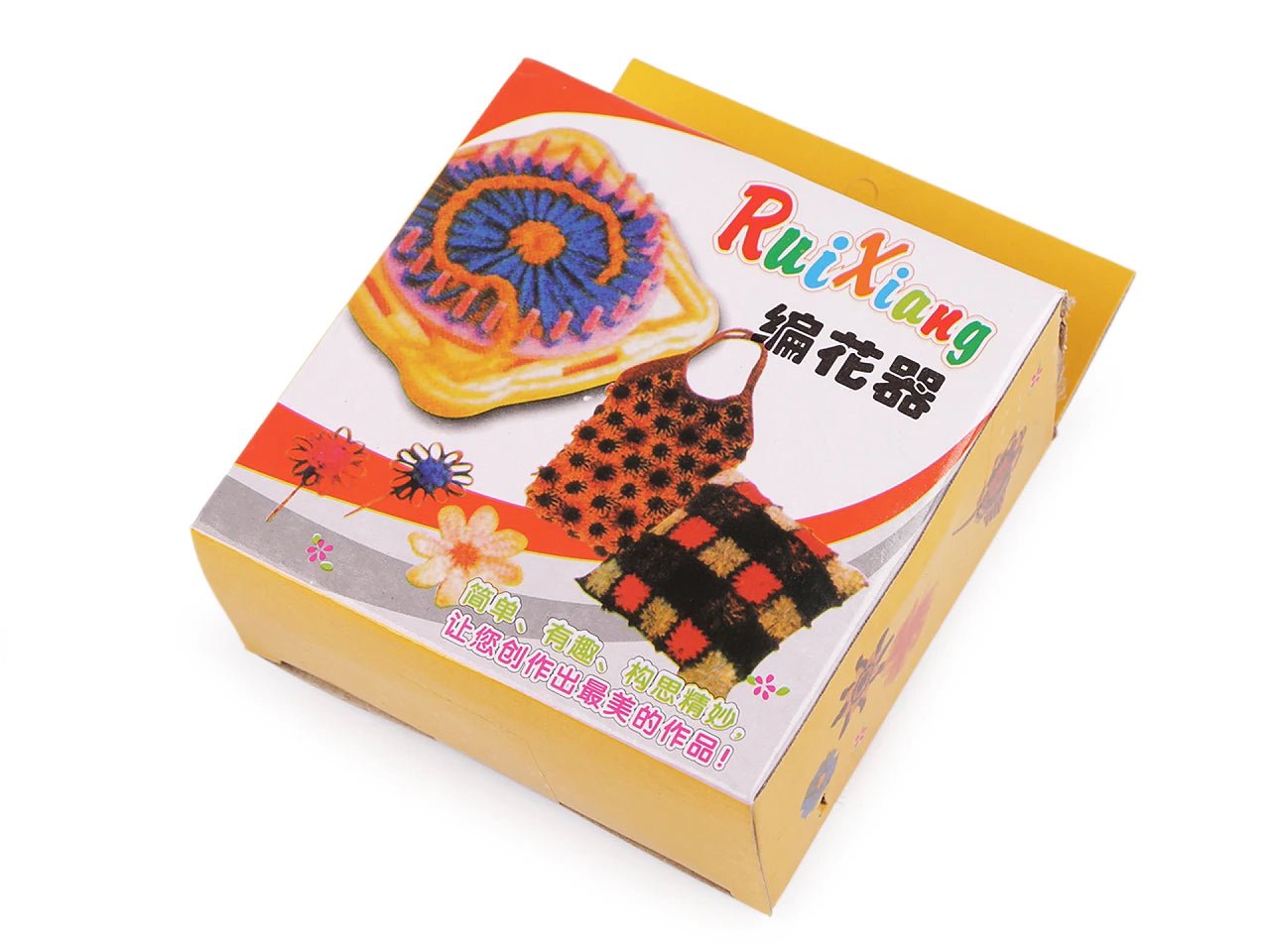 Image d’un kit de tissage de fleurs DIY (Flower Loom Kit) – disponible chez Šarlotes audumi