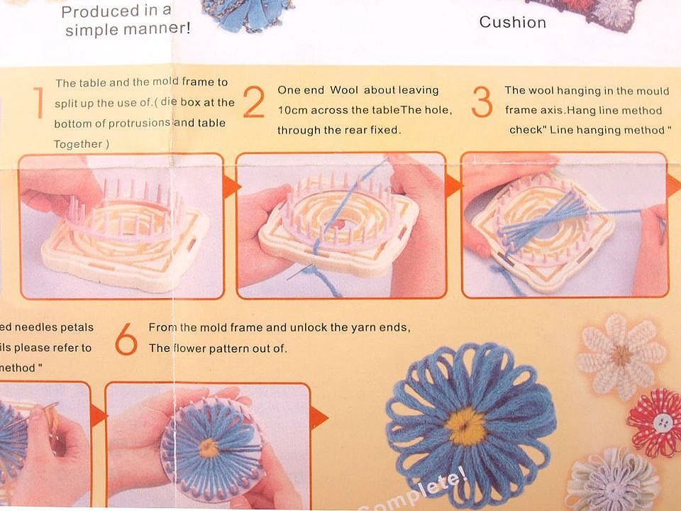 Image du kit de tissage de fleurs DIY (Flower Loom Kit) – disponible chez Šarlotes audumi