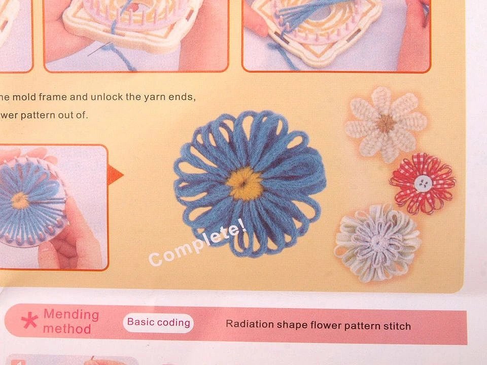 Image du kit de tissage de fleurs DIY (Flower Loom Kit) – disponible chez Šarlotes audumi