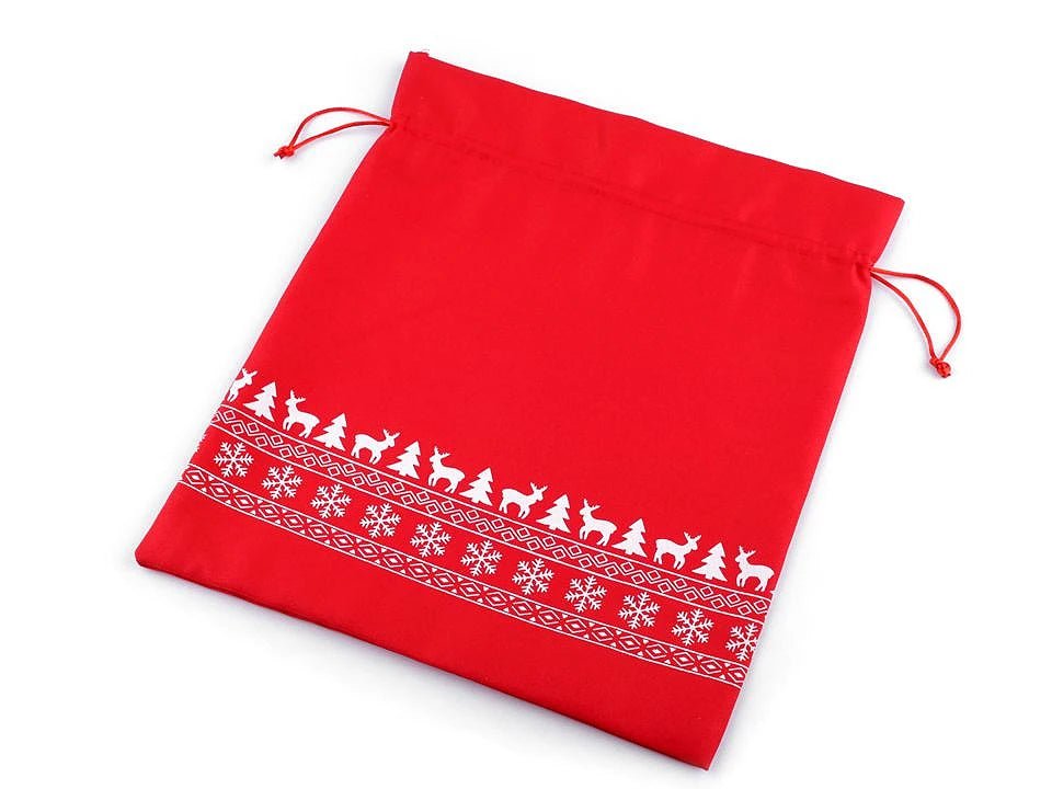 Image of a Christmas gift bag 30 × 35 cm – available online at Šarlotes audumi