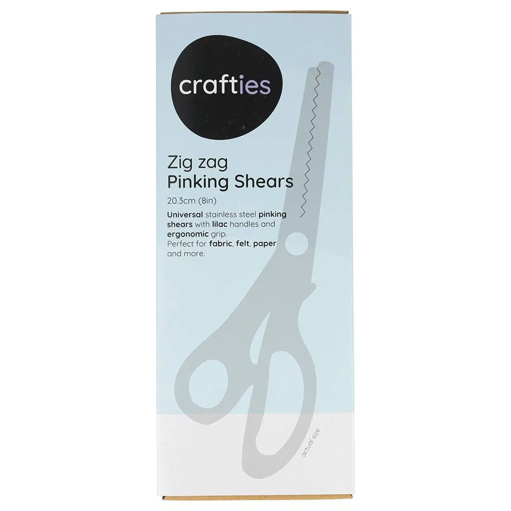 Image de ciseaux zigzag Crafties 20,3 cm – disponible chez Šarlotes audumi