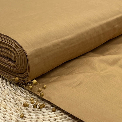100 % tissu en coton - caramel 125 g/m²