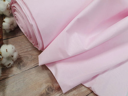 100% Baumwollstoff – zartrosa 125 g/m²