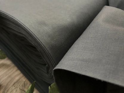 100% Baumwollstoff, graugrün, 220cm 146 g/m²