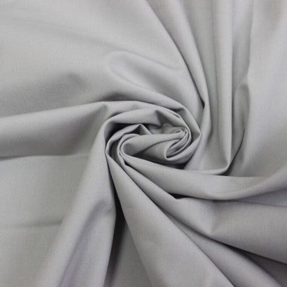 100% Baumwollstoff, aschgrau, 220 cm, 146 g/m²
