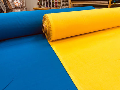 100% Baumwollstoff, kornblumenblau, 220 cm, 146 g/m²