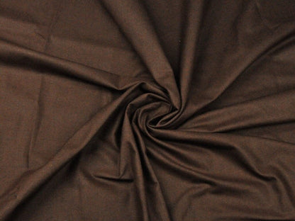 100% Cotton fabric - chocolate brown 125 g/m²