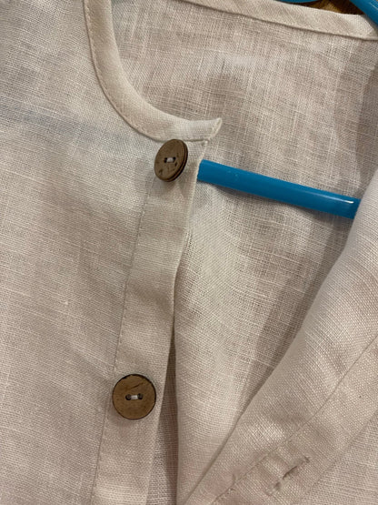 100 % weichgemachtes Leinen, weiß, 185 g/m²