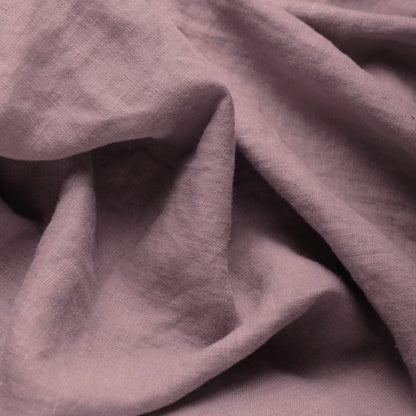 100 % weichgewaschenes Leinen in rauchigem Lila 165 g/m²