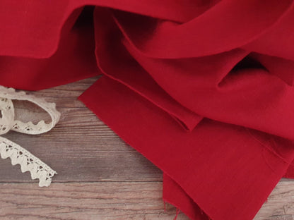 100% lin adouci rouge 205 g/m²