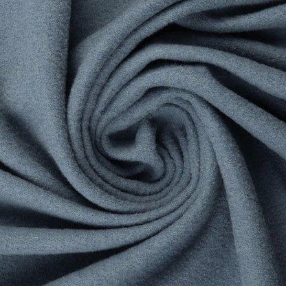 100% tissu en laine gris-bleu 385 g/m²