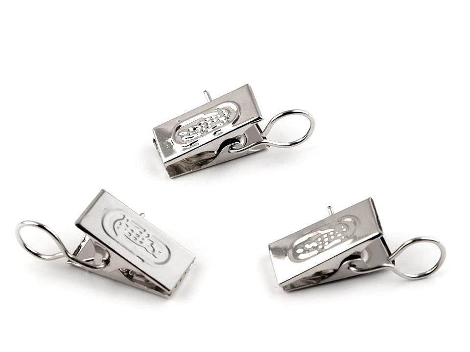 Pinces à rideaux (lot de 20) - argenté