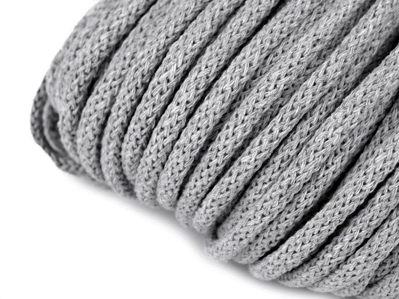 Cotton cord 5mm (10 m pack)-light gray