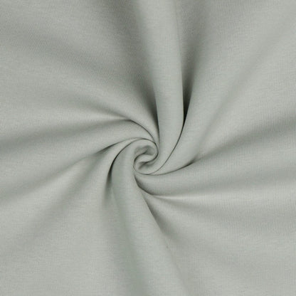 Maille de coton molletonnée, gris clair 285 g/m²