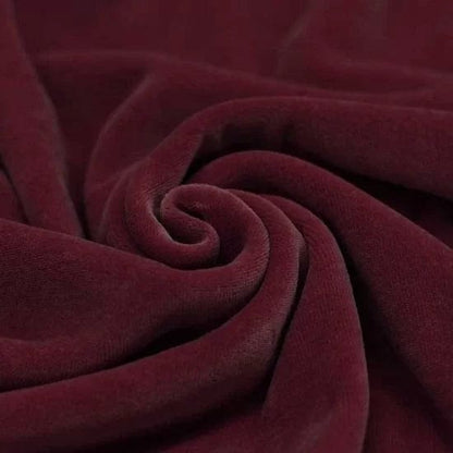Baumwollvelours in Bordeaux 250 g/m²