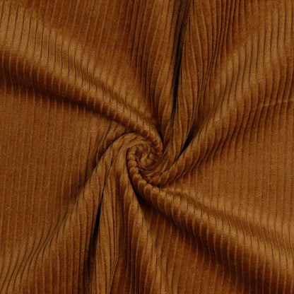 Velours côtelé en coton, cognac 280 g/m²