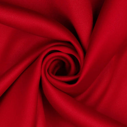 Tissu imitation soie rouge 140 g/m²