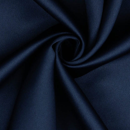 Tissu en soie artificielle bleu foncé 140 g/m²