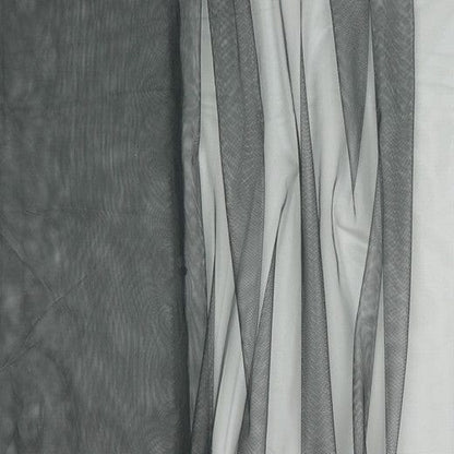 Tulle souple gris foncé 25 g/m²