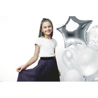 Tulle souple gris foncé 25 g/m²