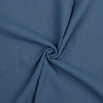 Mousseline bleu indigo 125 g/m²