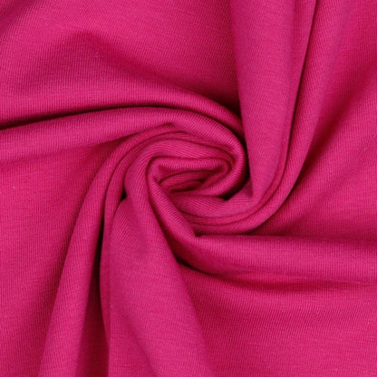 Maille de coton fine - fuchsia 215 g/m²