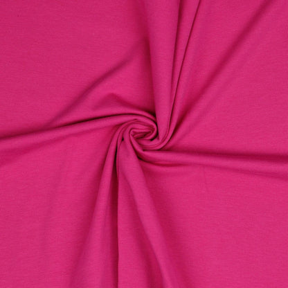 Jersey de coton fin fuchsia 215 g/m²
